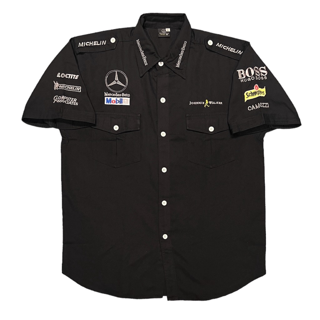 Vintage Mercedes Formula One Racing - Hugo Boss Button Up Shirt - F1 Motorsport